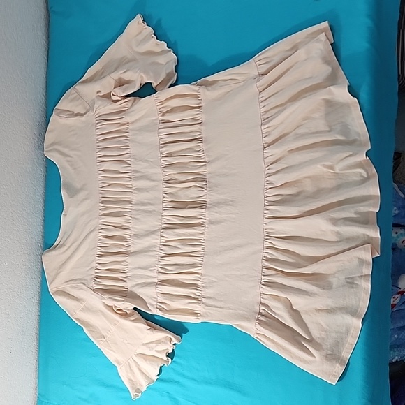 Sundance On A Whim Tiered Ruffle Boho, High-low Hem Blouse Size Medium - Picture 7 of 8